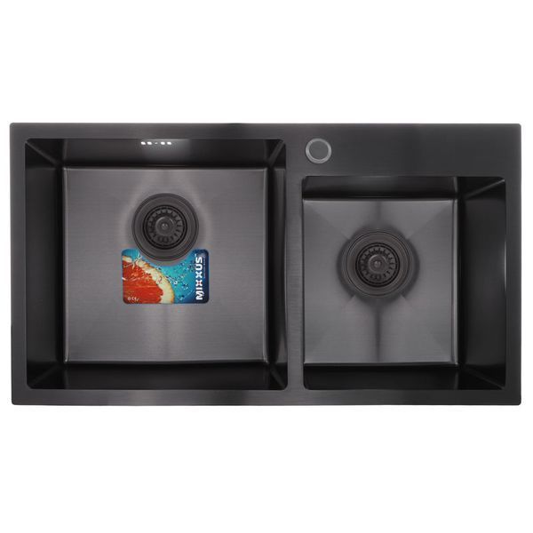 Набір Mixxus SET-7843D-220x1.0-PVD (мийка + змішувач + диспенсер) (MX0585) MX0585 фото