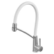 Смеситель для кухни с силиконовым изливом Zerix FUL-017 Refl.White из нерж. стали SUS304 (изл.белый) (ZX5994) ZX5994 фото 1
