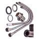 Смеситель для кухни с гибким изливом на две воды Zerix KIT-021 Graphite REFL.Black из нерж. стали (ZX5559) ZX5559 фото 5