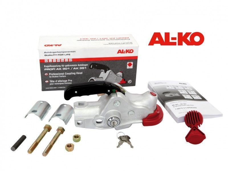 Зчіпний пристрій AL-KO АК301 Profi V+Safety Kit кругле дишло 45/50 мм 3000 кг чавун (1223427) 1223427 фото