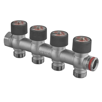 Колектор вентильний без фітингу Koer KR.1128-4 - 3/4"x3/4"x3/4"x4 Ways (KR5873) KR5873 фото