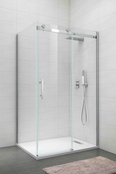Бічна стінка до кабіни Koer SR SW01-90x200-TR-01 прозоре скло Easy Clean 8мм, хром (KR5381) KR5381 фото