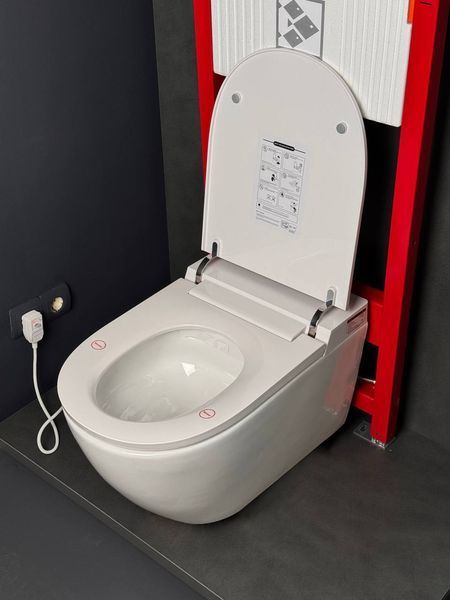 Комплект: Koer TB-0301 Smart Унітаз-біде підвісний TB-0101 з електронним управлінням + Інсталяція KT-0409 + панель KT-0609-01 Chrome (KR6116) KR6116 фото