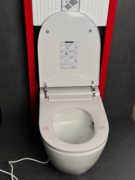 Комплект: Koer TB-0301 Smart Унітаз-біде підвісний TB-0101 з електронним управлінням + Інсталяція KT-0409 + панель KT-0609-01 Chrome (KR6116) KR6116 фото