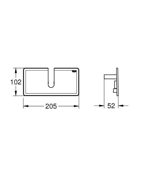 Полочка на термостат Grohe Euphoria System (26362LN1) 26362LN1 фото