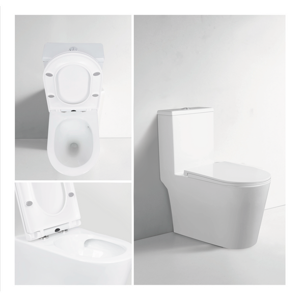 Унитаз моноблок напольный Mixxus BEVEL-0406-T1 690х360х790mm, система смыва TORNADO 1.0 (MI6729) MI6729 фото