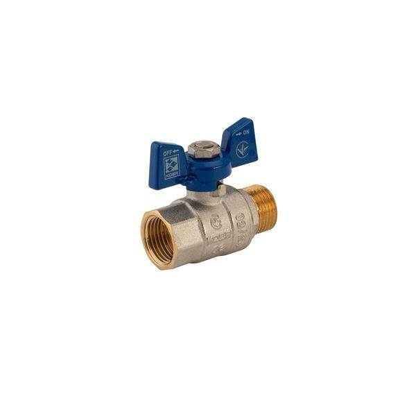 Кран кульовий Koer 1/2" ГШМ (KR.218.B) синій (KR2722) KR2722 фото