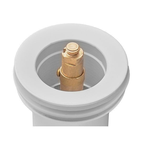 Донний клапан для раковини Koer PW-08-03 1 1/4'' без переливу автоматичнийСLICK-СLACK (Колір білий) (KR5787) KR5787 фото