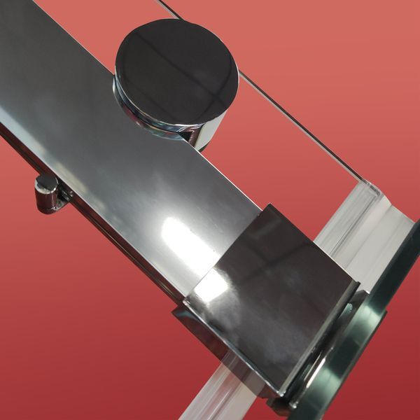 Бічна стінка до кабіни Koer SR SW01-90x200-TR-01 прозоре скло Easy Clean 8мм, хром (KR5381) KR5381 фото
