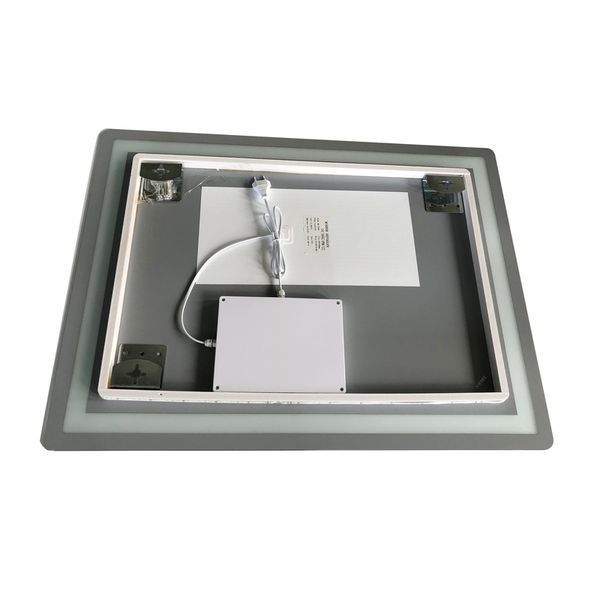 Дзеркало Zerix Sansa MR01-80x60-REVERSE з LED Touch, Anti-fog, димером, регулятором яскравості (ZX6049) ZX6049 фото
