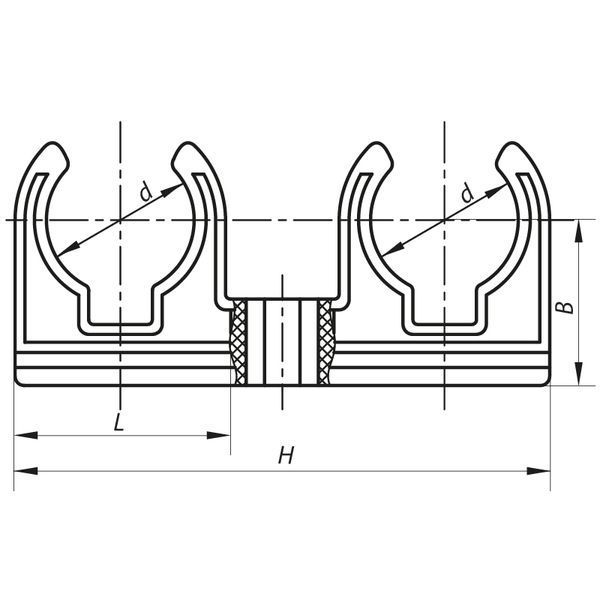 Двойное крепление для PPR трубы 20 Koer K0080.PRO (KP0096) KP0096 фото