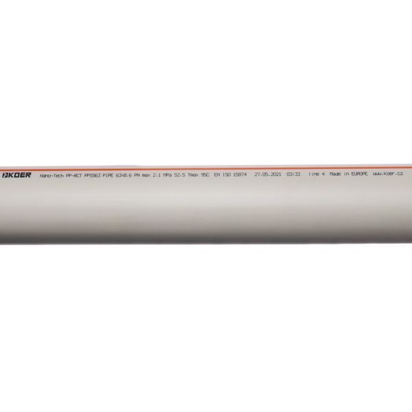 Труба поліпропіленова PN16 Koer PPR 63x8,6 (KR3078) KR3078 фото
