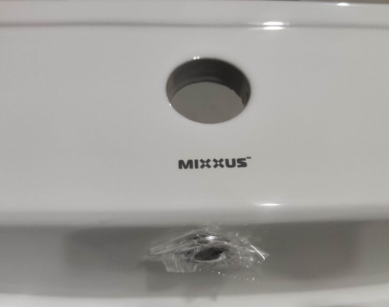 Раковина мебельная Mixxus Premium CUBIC-1502 710х460х170mm с отверстием под смеситель и переливом (MP6496) MP6496 фото