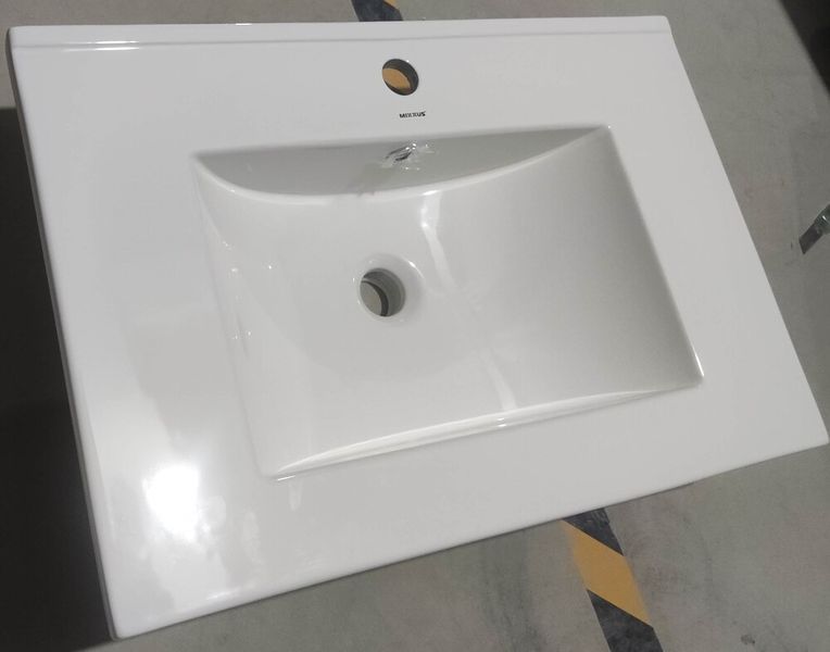Раковина мебельная Mixxus Premium CUBIC-1502 710х460х170mm с отверстием под смеситель и переливом (MP6496) MP6496 фото
