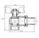 Кран с американкой 3/4" "антипротечка" (Koer KR.228.W-Gi) угловой белый (KR0193) KR0193 фото 2