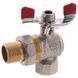 Кран с американкой 1/2" СК красный угловой (SK0022) SK0022 фото 2