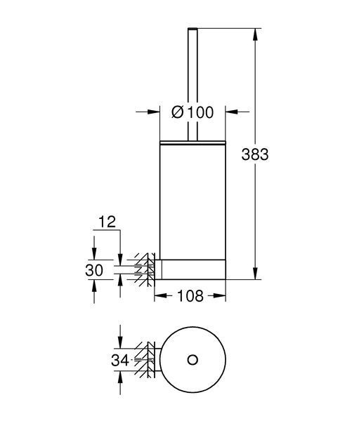 Туалетный ершик в комплекте Grohe Selection (41076000) 41076000 фото