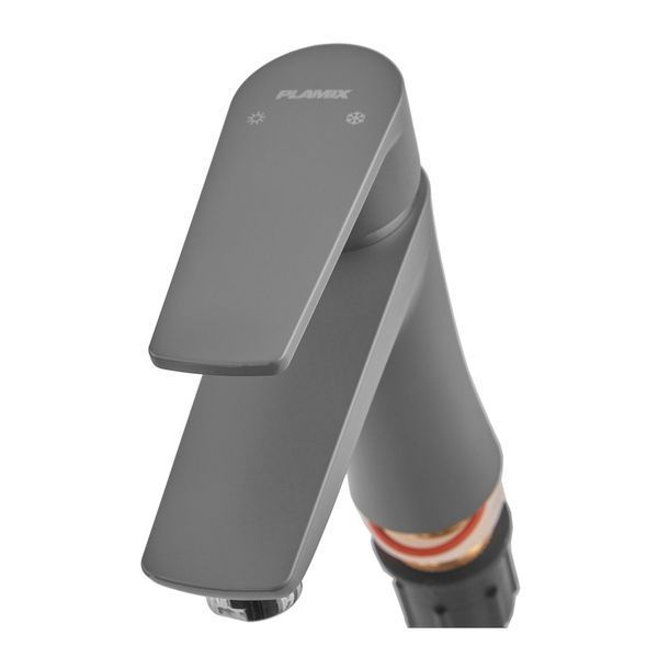 Смеситель для умывальника Plamix Oscar-001 Graphite (без подвода) (Цвет графит) (PM6097) PM6097 фото