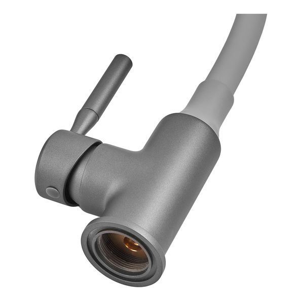 Смеситель для кухни Zerix Atrium-011-T Graphite Refl.Gray (Цвет графит+силик.излив серый) (ZX6107) ZX6107 фото