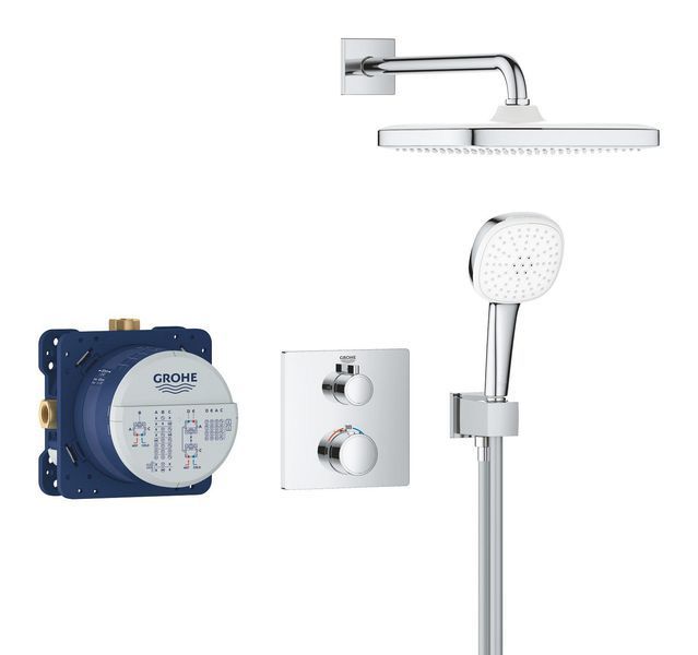 Душова система прихованого монтажу з термостатом Grohe Grohtherm (34871000) 34871000 фото