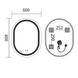 Зеркало Mixxus Premium ELLIPSE MV05-80x60-Reverse с Led Touch, Anti-fog, димером (3-6,5kK) (MP6642) MP6642 фото 7
