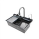 Мийка багатофункціональна Mixxus MH7546-SET-06 Micro Decor Graphite з вбудованим змішувачем з нерж.сталі (MI8414) MI8414 фото 1