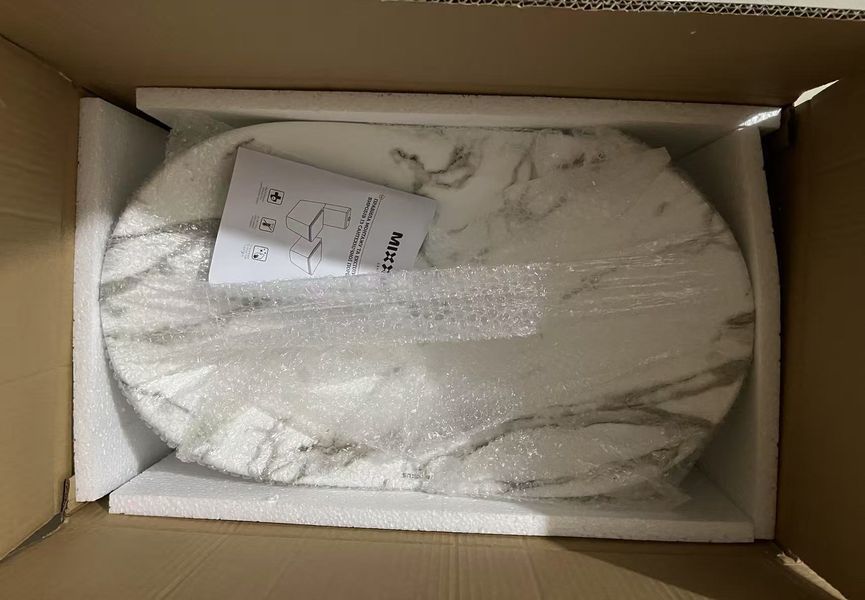 Раковина накладная MIXXUS PREMIUM WAVE-0105 MARBLE 620х360х160mm (MP6559) MP6559 фото