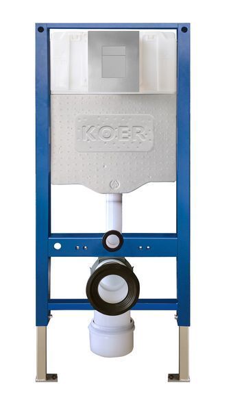 Инсталляция для подвесного унитаза Koer KT-0504-01 500x126x1150mm с панелью смыва KT-0607-01 Хром (KR5348) KR5348 фото