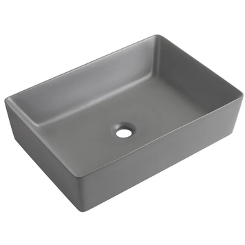 Раковина накладна Mixxus Premium QUADRO-0108 GRAY 550x390x145mm (MP6652) MP6652 фото