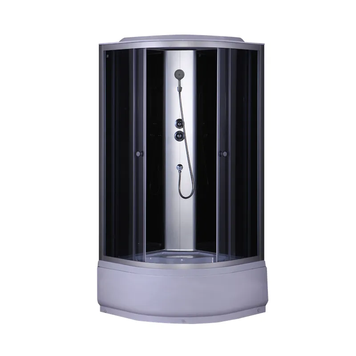 Бокс душевой без гидромассажа Mixxus STRONG SB01-90x90x215-GR SATIN с высоким поддоном (MI6885) MI6885 фото