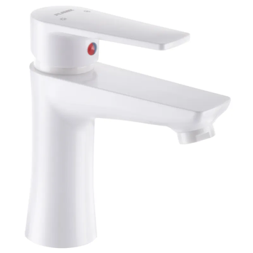 Змішувач для умивальника Plamix Oscar-001 (W) Білий (без підводки) (PM0601) PM0601 фото