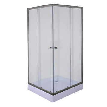 Душова кабіна з низьким піддоном Mixxus CUBIC SCT01-90x90x195-TR GRAPHITE прозоре скло 4мм (MI6905) MI6905 фото