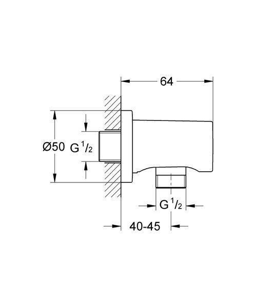 Шлангове підключення Grohe Rainshower neutral (27057000) 27057000 фото