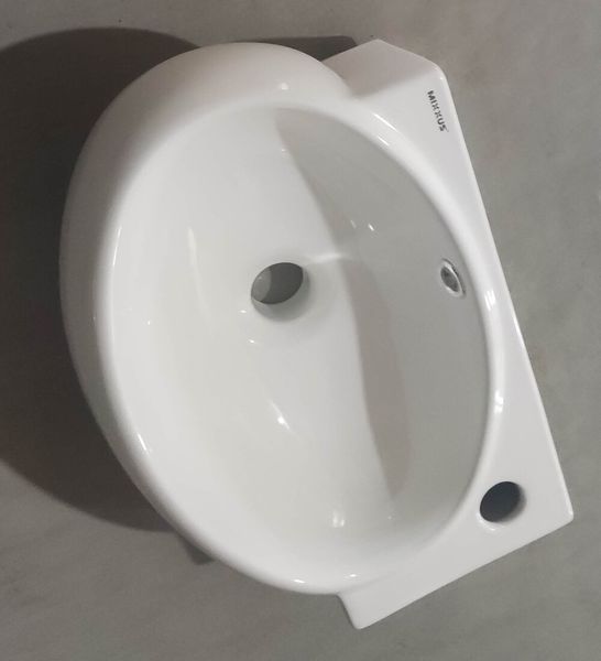 Раковина підвісна Mixxus Premium DIVERSE-1201-L 400х215х140mm з отвором під змішувач та переливом (MP6507) MP6507 фото