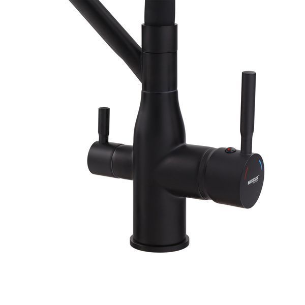 Змішувач для кухні MixxusPremium Gravity 021 BLACK REFL.BLACK (MI6978) MI6978 фото