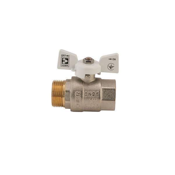 Кран шаровый Koer 1" ГШБ (KR.218.W) белый (KR0184) KR0184 фото