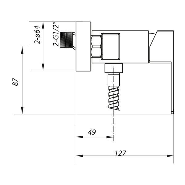 Смеситель для душа Zerix LR72033 (LL1469) LL1469 фото