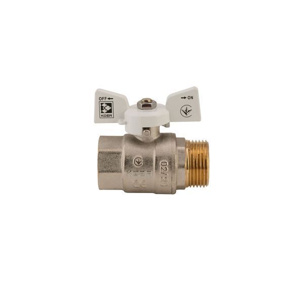 Кран шаровый Koer 1" ГШБ (KR.218.W) белый (KR0184) KR0184 фото