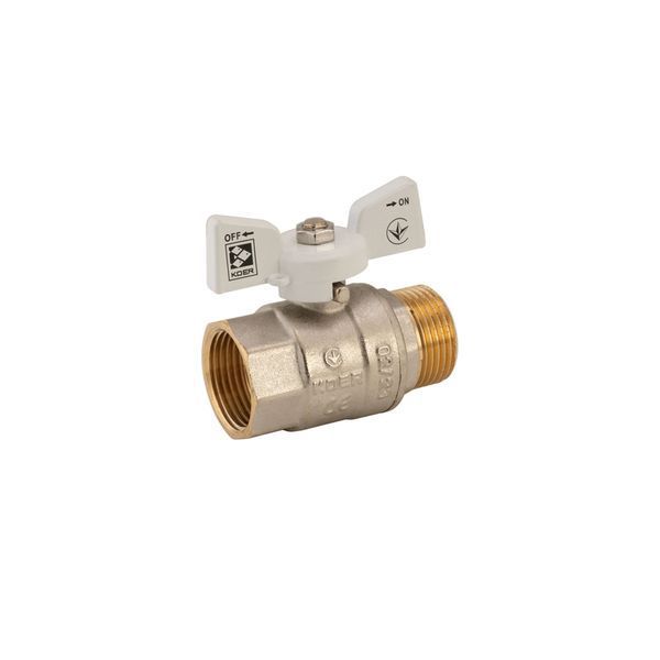 Кран шаровый Koer 1" ГШБ (KR.218.W) белый (KR0184) KR0184 фото