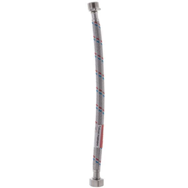 Гнучкий шланг для підключення води гайка 1/2'' - Штуцер 1/2'' (30 см) Zerix (ZX1560) ZX1560 фото