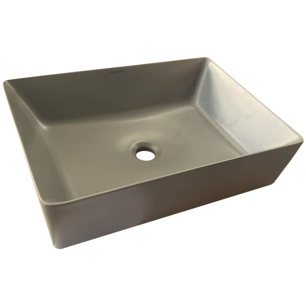 Раковина накладная Mixxus Premium QUADRO-0108 GRAY 550x390x145mm (MP6652) MP6652 фото