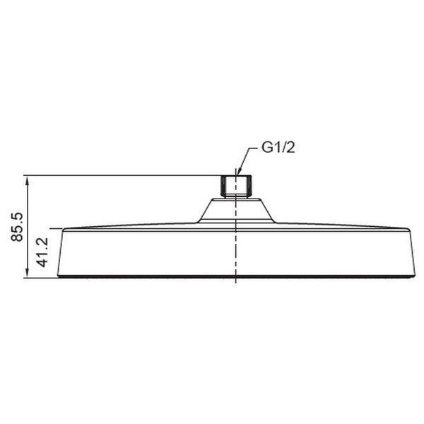 Лійка для душу стельова Koer KP-0403-05-OH 300мм (KR4994) KR4994 фото