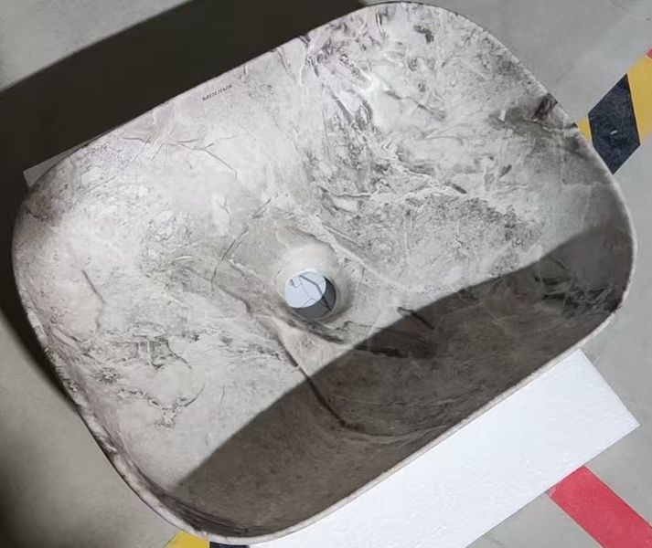 Раковина накладна MIXXUS PREMIUM DIVERSE-0113 MARBLE 455х325х135mm (MP6544) MP6544 фото