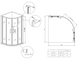 Душевая кабина без поддона Koer SR SC04-100x100x195-TR-01 прозрачное стекло Easy Clean 5мм, хром (KR5361) KR5361 фото 12