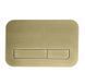 Панель змиву Koer KT-0609-12 240x160x7mm пластикова, кнопка лінійна (колір матове золото) (KR6132) KR6132 фото 4