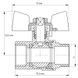 Кран шаровый Koer 1" ГШБ (KR.218.W) белый (KR0184) KR0184 фото 2