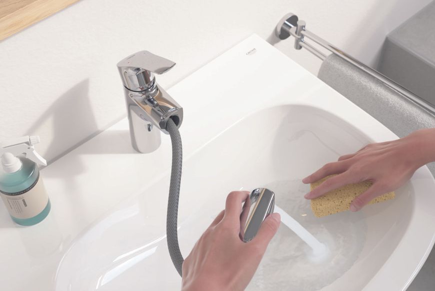 Смеситель для раковины с выдвижным изливом Grohe Eurosmart New (23976003) 23976003 фото
