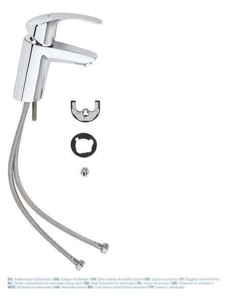 Змішувач для раковини S-розміру Grohe Eurosmart (32467002) 32467002 фото