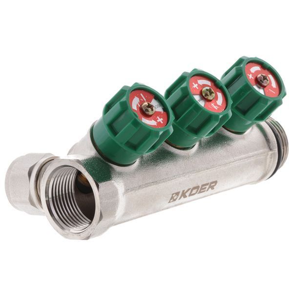 Колектор вентильний з фитингом Koer KR.1123-3 3/4"x3 ways (KR2830) KR2830 фото