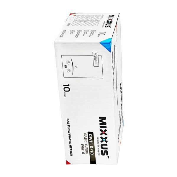 Газова колонка Mixxus GWH-0710 BASIC TURBO WHITE турбована 10 л/хв (WH0028) WH0028 фото